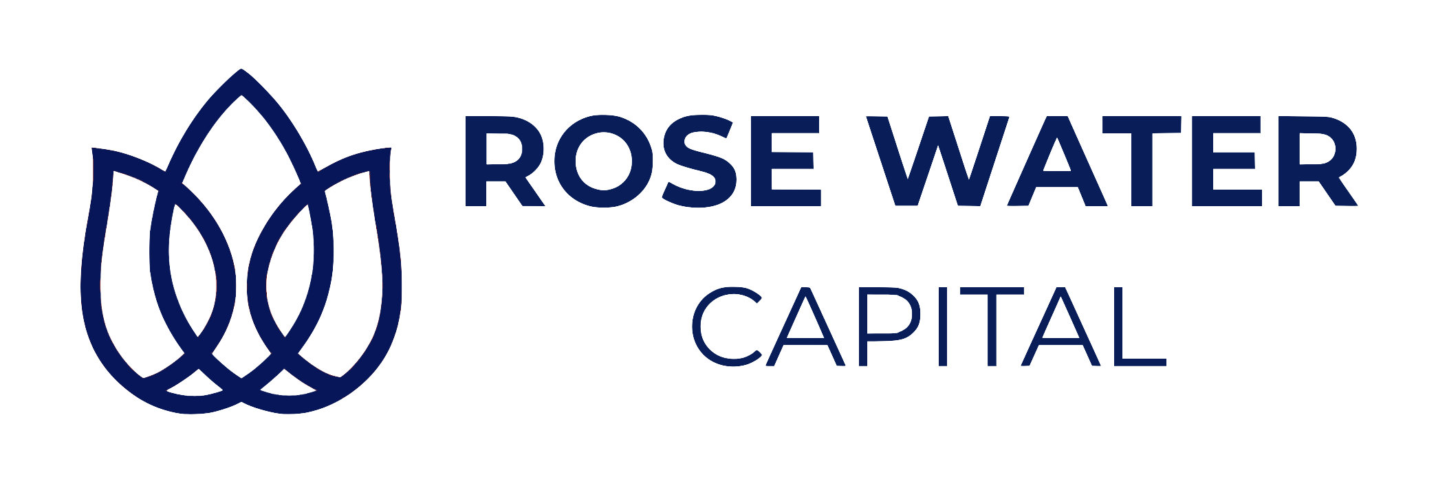 Rose Water Capital Full Blue Logo Transparent